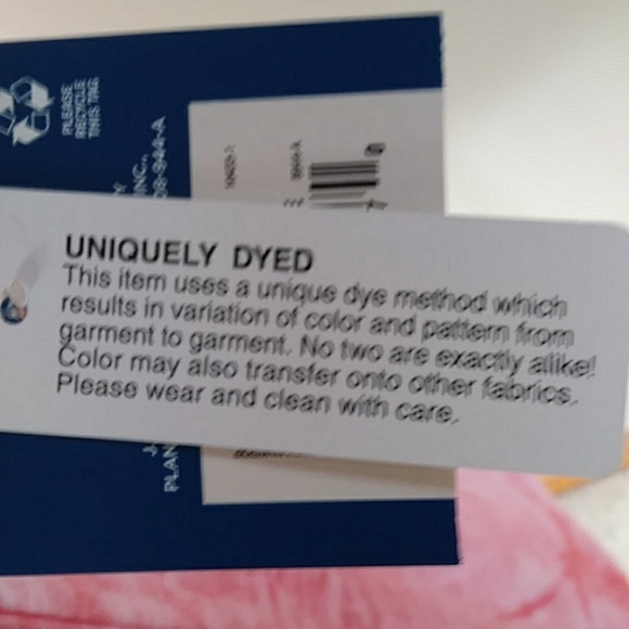 NWT Arizona Tie Dye Short Sleeve Top M Crabapple - Picture 10 of 14